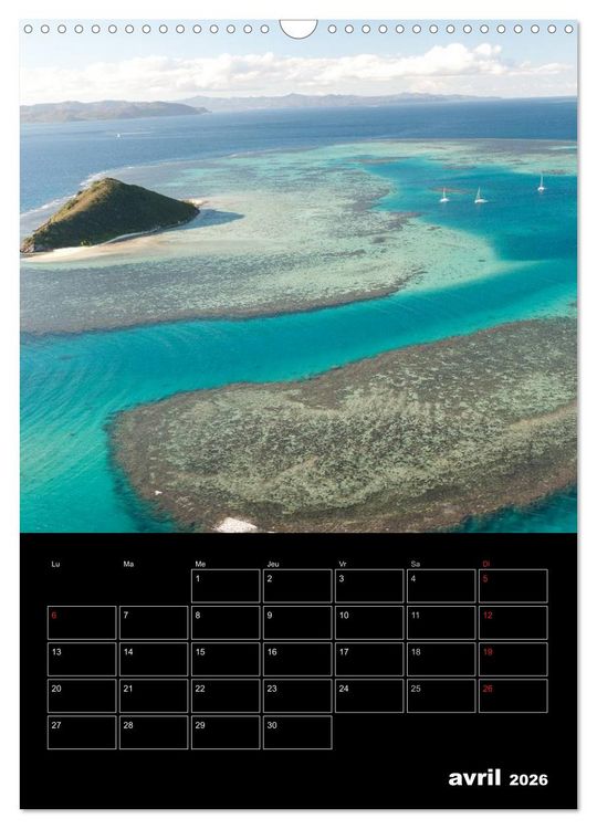 Produktbild: Paysages cal&eacute;doniens (Calendrier mural 2026 DIN A3 horizontal), CALVENDO calendrier mensuel
