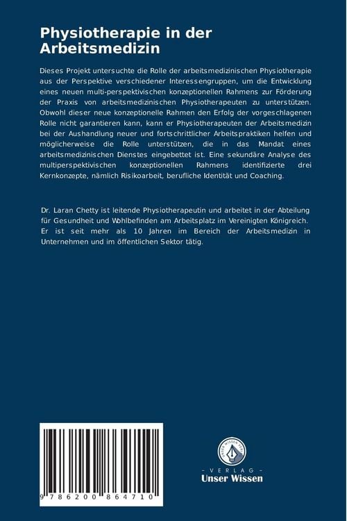 Produktbild: Physiotherapie in der Arbeitsmedizin