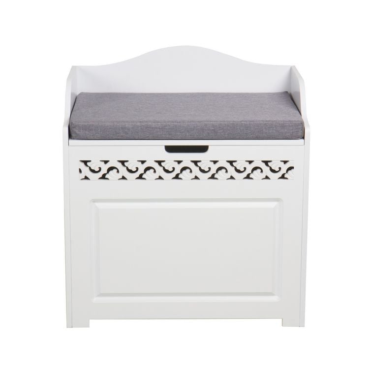 Produktbild: HTI-Line Sitztruhe Miriam 7585 wei&szlig; MDF Sitztruhe Miriam 7585 wei&szlig; MDF