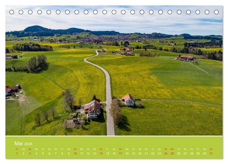 Produktbild: Wo das Allg&auml;u am sch&ouml;nsten ist (Tischkalender 2026 DIN A5 quer), CALVENDO Monatskalender