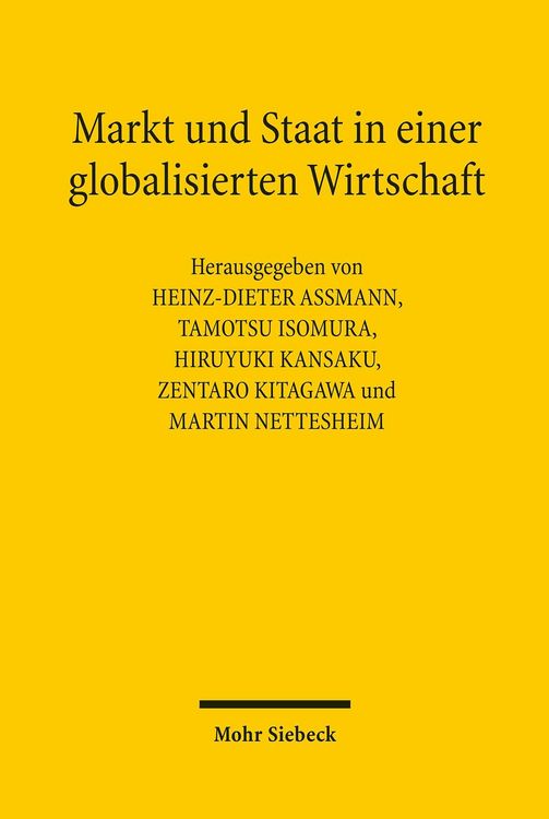 Produktbild: Markt und Staat in einer globalisierten Wirtschaft