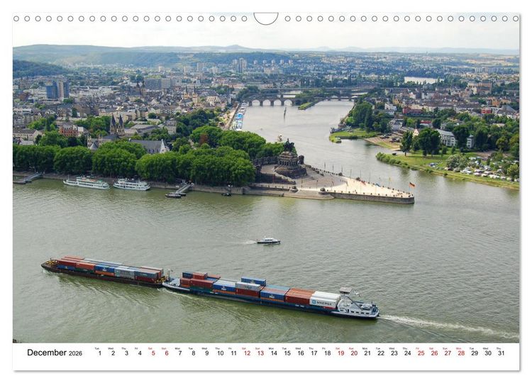 Produktbild: The Moselle valley - Along the Moselle river from Trier to Koblenz (Wall Calendar 2026 DIN A3 landscape), CALVENDO 12 Month Wall Calendar