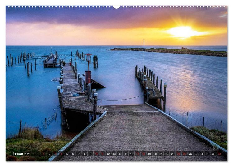 Produktbild: Sylt - Farbige Momente (hochwertiger Premium Wandkalender 2026 DIN A2 quer), Kunstdruck in Hochglanz