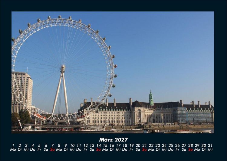 Produktbild: London 2027 Fotokalender DIN A4