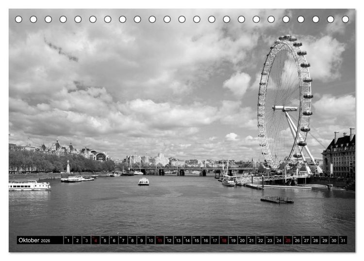 Produktbild: LONDON Stadtansichten (Tischkalender 2026 DIN A5 quer), CALVENDO Monatskalender