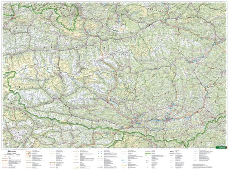 Bild vom Artikel Freytag & Berndt Poster Kärnten, Osttirol, ohne Metallstäbe vom Autor Freytag-Berndt und Artaria KG