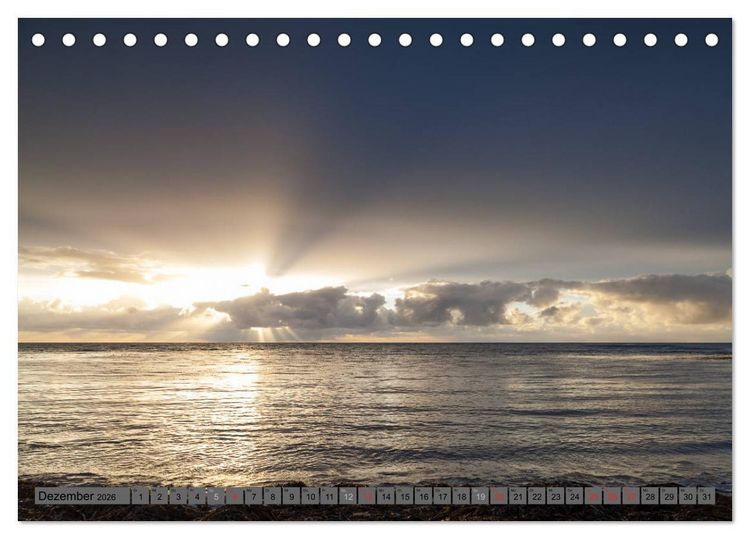 Produktbild: Blick aufs ruhige Meer (Tischkalender 2026 DIN A5 quer), CALVENDO Monatskalender