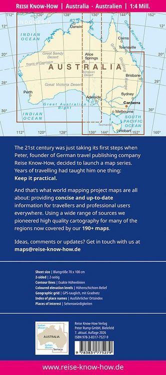 Produktbild: Reise Know-How Landkarte Australien | Australia (1:4.000.000)