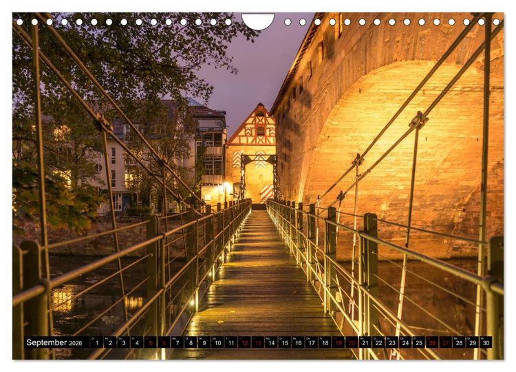 Produktbild: Wunderbares N&uuml;rnberg (Wandkalender 2026 DIN A4 quer), CALVENDO Monatskalender