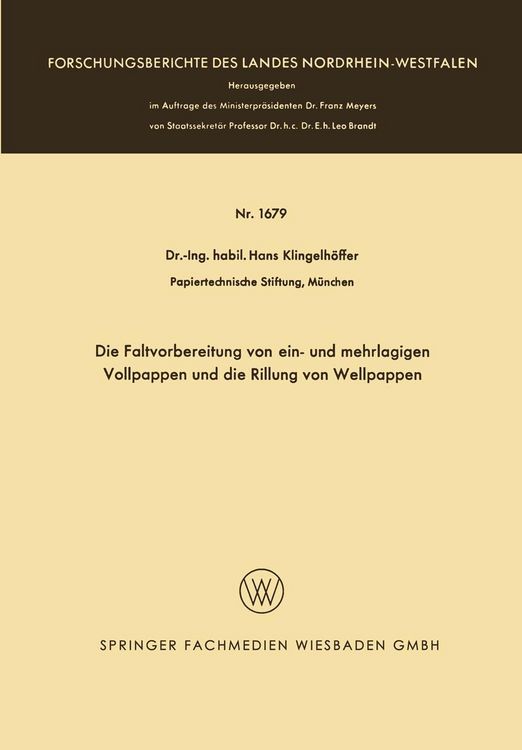 Produktbild: Die Faltvorbereitung von ein- und mehrlagigen Vollpappen und die Rillung von Wellpappen