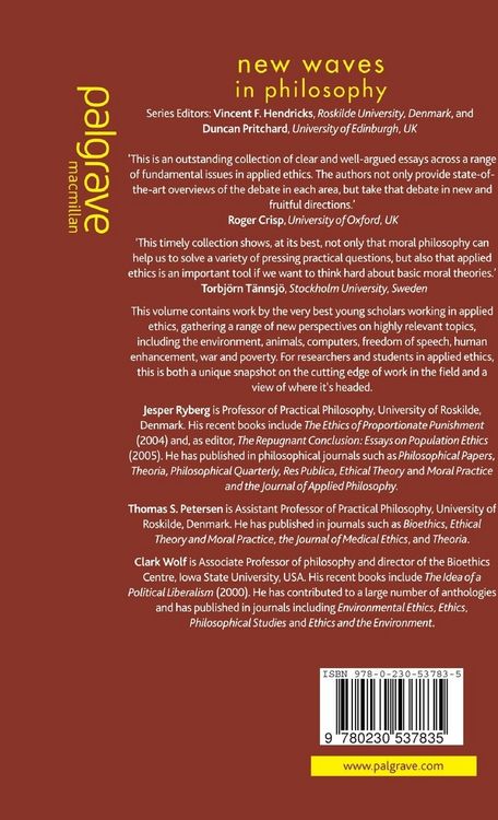 Produktbild: New Waves in Applied Ethics