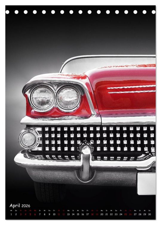 Produktbild: Amerikanische Autos 1950er bis 1980er Favoriten (Tischkalender 2026 DIN A5 hoch), CALVENDO Monatskalender