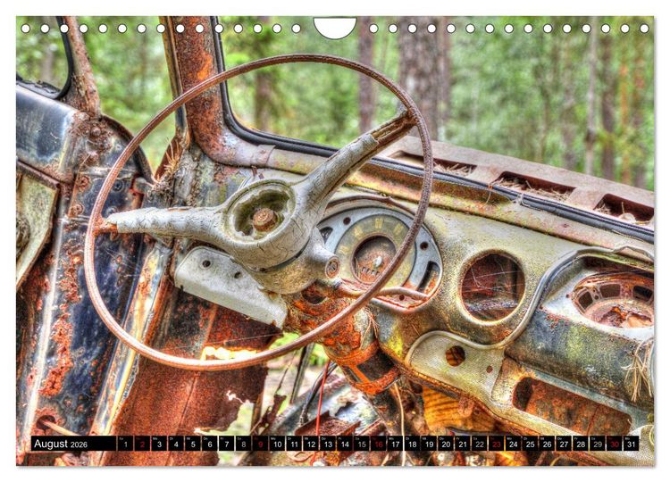 Produktbild: Autofriedhof Ryd (Wandkalender 2026 DIN A4 quer), CALVENDO Monatskalender