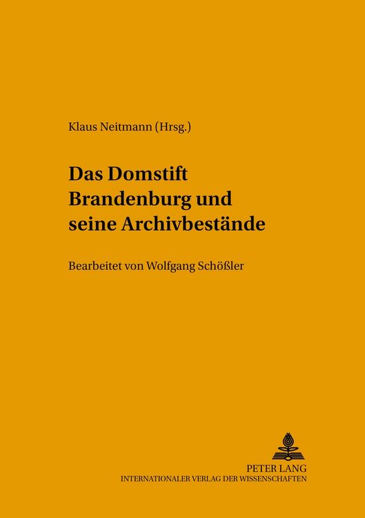Produktbild: Das Domstift Brandenburg und seine Archivbest&auml;nde