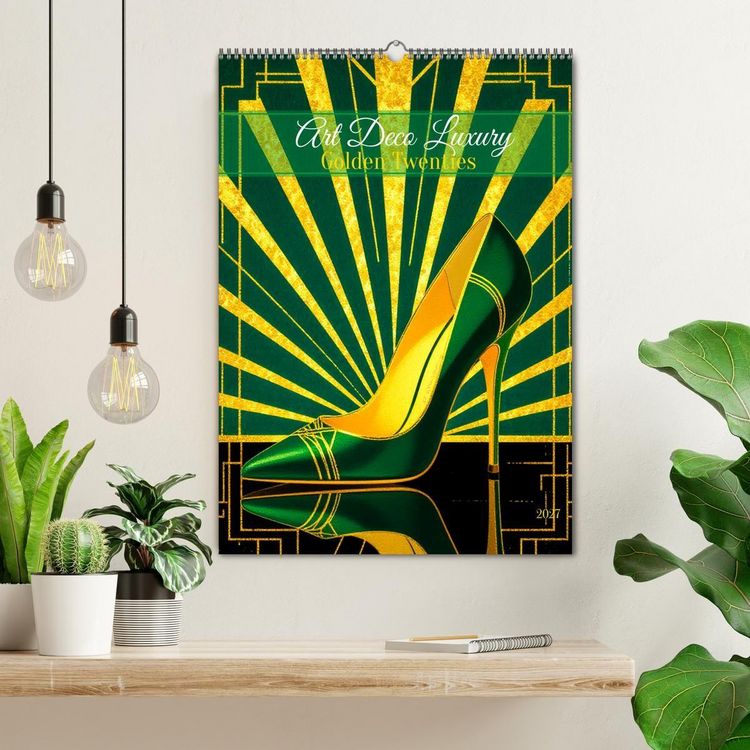 Produktbild: Art Deco Luxury &ndash; Golden Twenties (Wandkalender 2027 DIN A2 hoch), CALVENDO Monatskalender