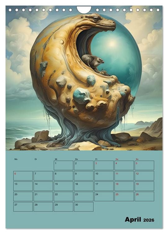 Produktbild: Surreale Fantasiewelten (Wandkalender 2026 DIN A4 hoch), CALVENDO Monatskalender