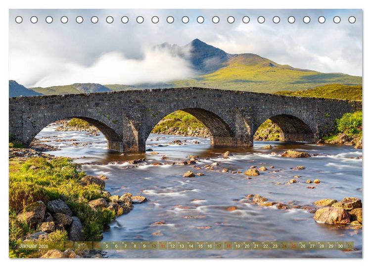Produktbild: Von den Highlands zu den Hebriden (Tischkalender 2026 DIN A5 quer), CALVENDO Monatskalender