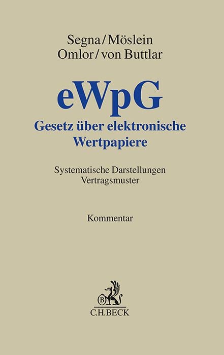Produktbild: Gesetz über elektronische Wertpapiere