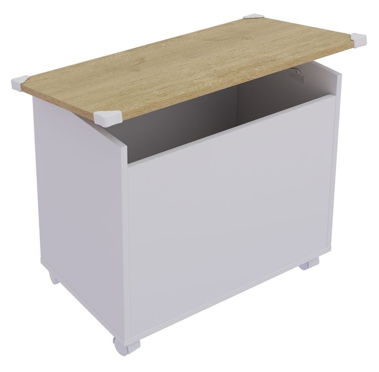 Produktbild: Holz Sitztruhe Sitzbank Truhe Kiste Bosula M