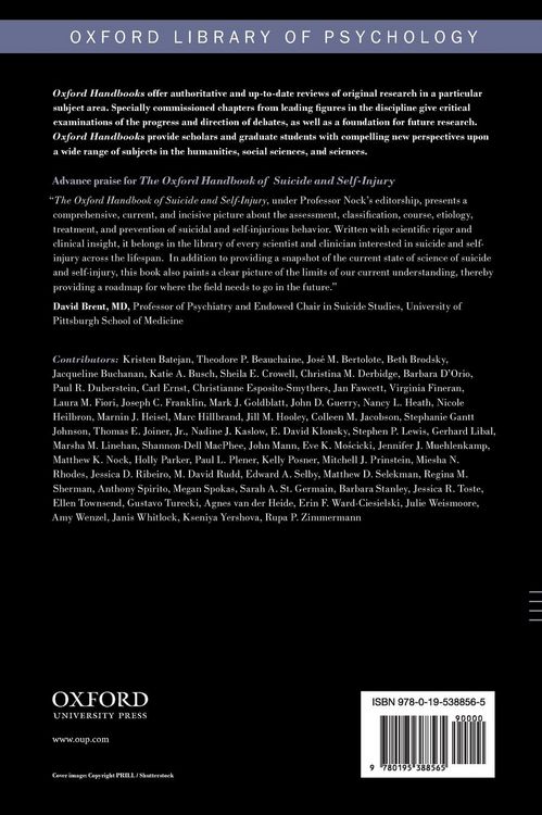 Produktbild: Oxford Handbook of Suicide and Self-Injury