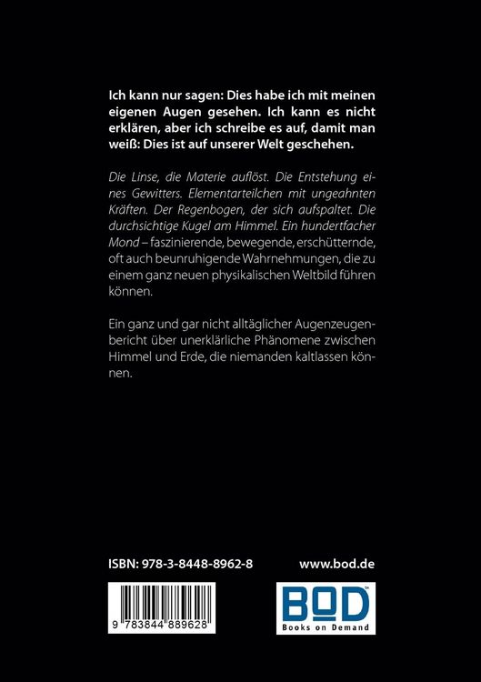 Produktbild: Augenzeugenbericht. Aufl&ouml;sung von Materie ...