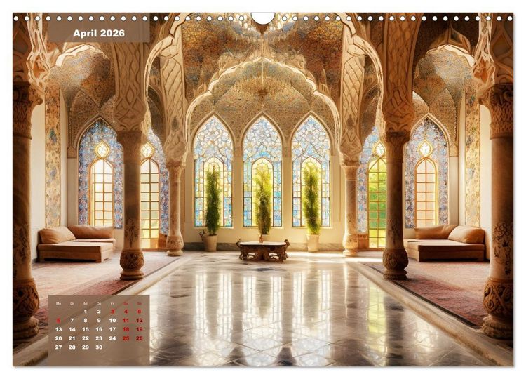 Produktbild: Exotische Pal&auml;ste (Wandkalender 2026 DIN A3 quer), CALVENDO Monatskalender