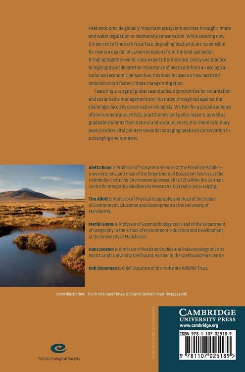 Produktbild: Peatland Restoration and Ecosystem Services