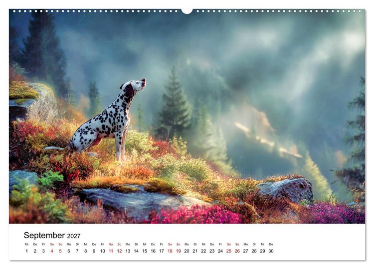 Produktbild: Dalmatiner - Mehr als nur Punkte! (Wandkalender 2027 DIN A2 quer), CALVENDO Monatskalender