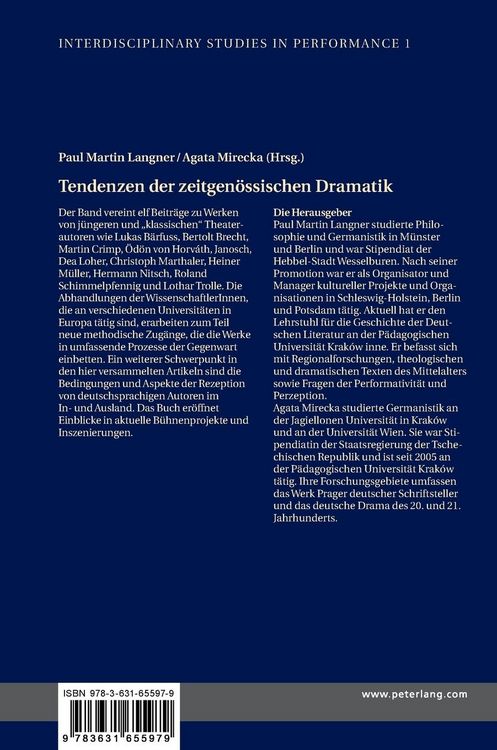 Produktbild: Tendenzen der zeitgen&ouml;ssischen Dramatik