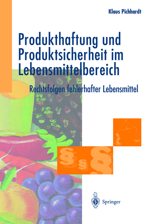 Produktbild: Produkthaftung und Produktsicherheit im Lebensmittelbereich