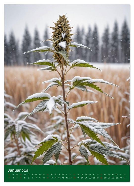 Produktbild: Grow your Year - Der Cannabis Kalender f&uuml;r Fans und Grower (Wandkalender 2026 DIN A4 hoch), CALVENDO Monatskalender