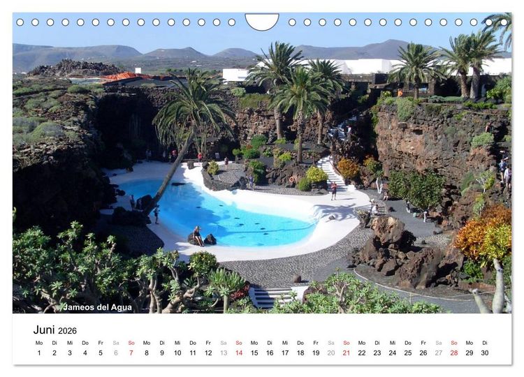 Produktbild: Die Canarischen Inseln - Lanzarote (Wandkalender 2026 DIN A4 quer), CALVENDO Monatskalender