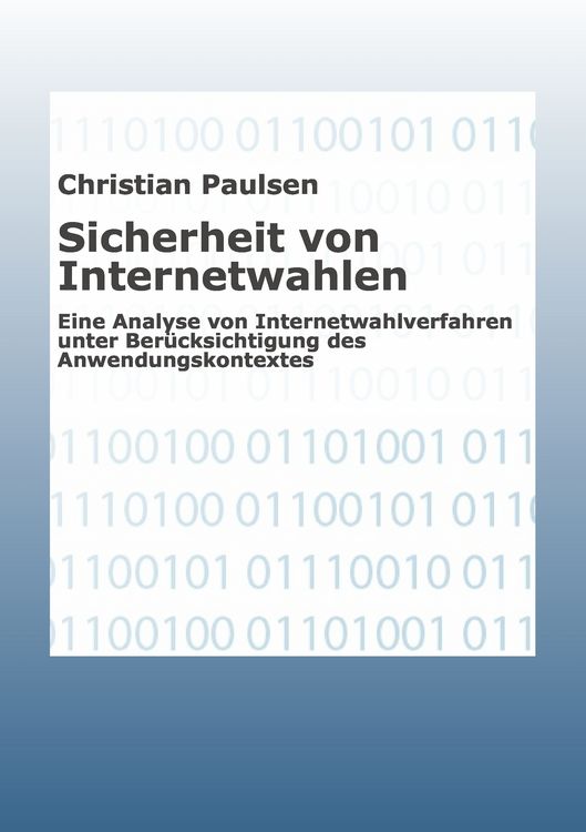 Produktbild: Sicherheit von Internetwahlen