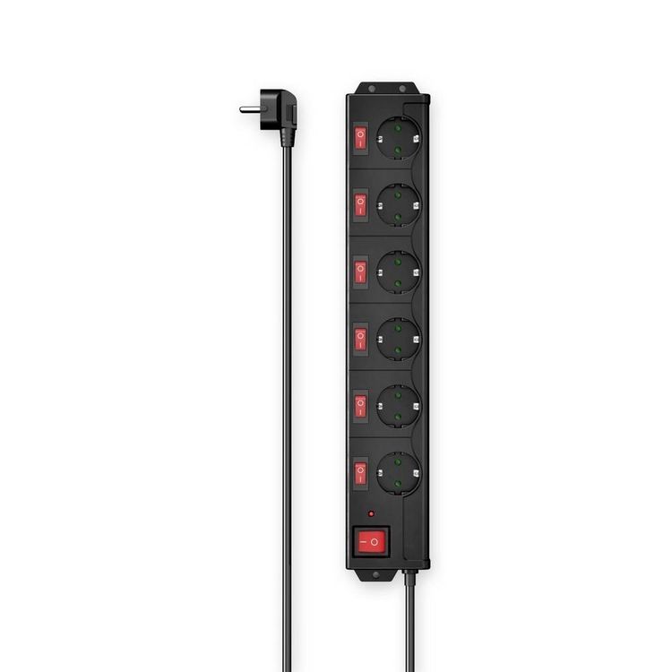 Produktbild: Hama 00223160 Steckdosenleiste mit Schalter Schwarz Schutzkontakt 1St.