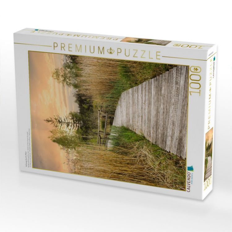 Produktbild: CALVENDO Puzzle Holzweg durchs Moor | 1000 Teile Lege-Gr&ouml;&szlig;e 64x48cm Foto-Puzzle f&uuml;r gl&uuml;ckliche Stunden