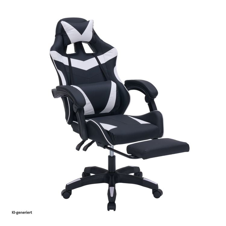 Produktbild: HTI-Living Gaming Stuhl Krit Eco Schwarz-Wei&szlig; Gaming Stuhl Krit Eco Schwarz-Wei&szlig;