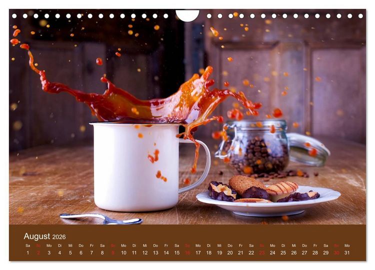Produktbild: I Love Coffee - Dein Kaffeekalender f&uuml;r Geniesser des schwarzen Goldes (Wandkalender 2026 DIN A4 quer), CALVENDO Monatskalender