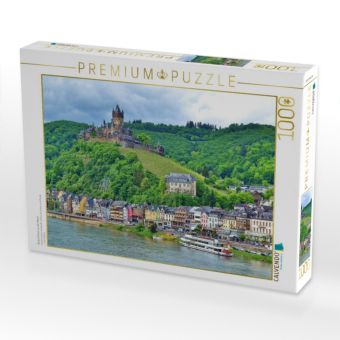 Produktbild: CALVENDO Puzzle Burg Cochem an der Mosel | 1000 Teile Lege-Gr&ouml;&szlig;e 64x48cm Foto-Puzzle f&uuml;r gl&uuml;ckliche Stunden