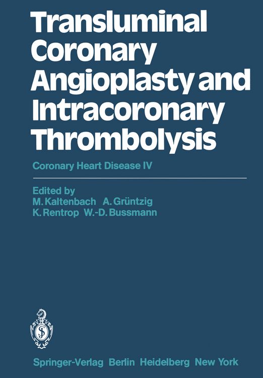 Produktbild: Transluminal Coronary Angioplasty and Intracoronary Thrombolysis