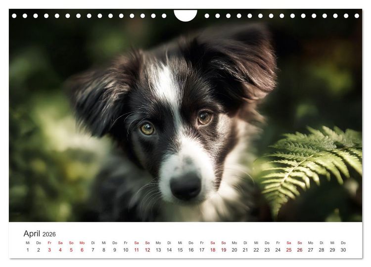 Produktbild: Sch&ouml;n, schlau, schnell! - Der Border Collie - Kalender (Wandkalender 2026 DIN A4 quer), CALVENDO Monatskalender