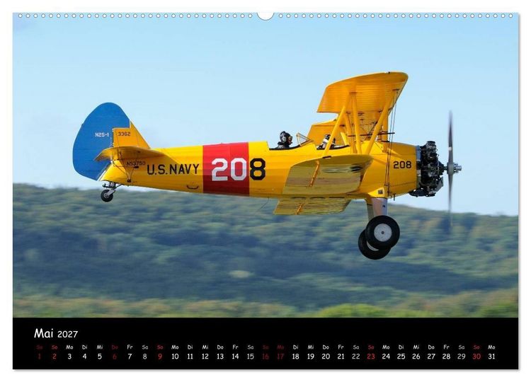 Produktbild: Doppeldecker - Veteranen der L&uuml;fte (Wandkalender 2027 DIN A2 quer), CALVENDO Monatskalender