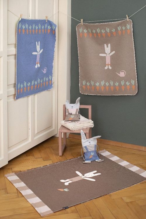 Produktbild: Fussenegger Teppich "Hase" small, mit Saum braun