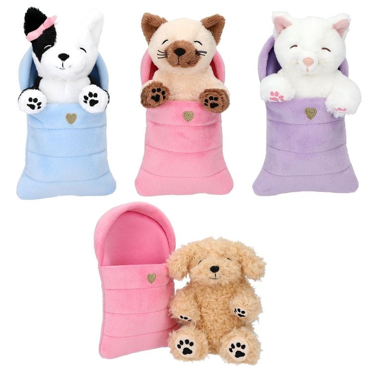 Produktbild: TOPModel Pl&uuml;sch Hunde und Katzen im Schlafsack