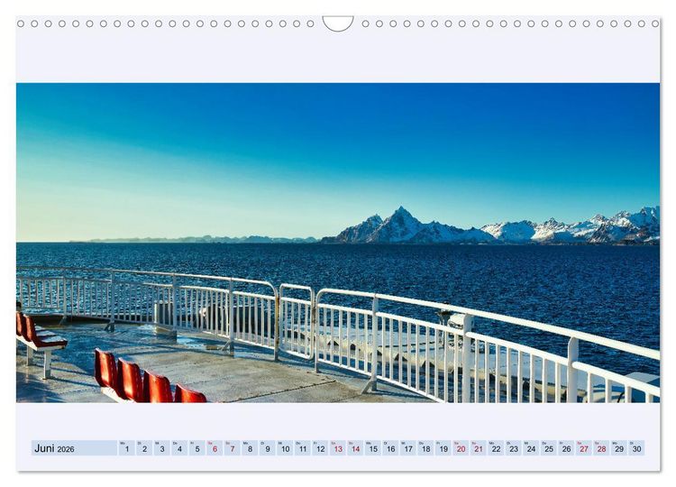 Produktbild: Norwegen Nordland Troms og Finnmark - Panoramen (Wandkalender 2026 DIN A3 quer), CALVENDO Monatskalender