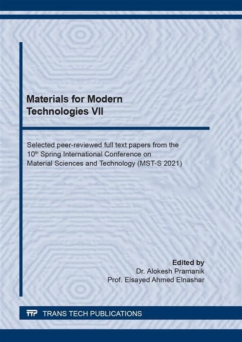 Produktbild: Materials for Modern Technologies VII