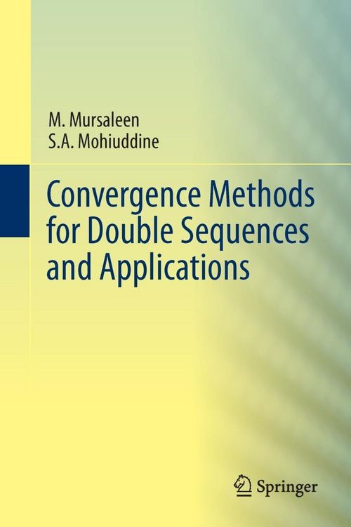 Produktbild: Convergence Methods for Double Sequences and Applications
