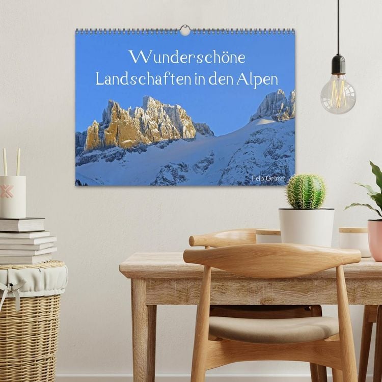 Produktbild: Wundersch&ouml;ne Landschaften in den Alpen (Wandkalender 2026 DIN A3 quer), CALVENDO Monatskalender