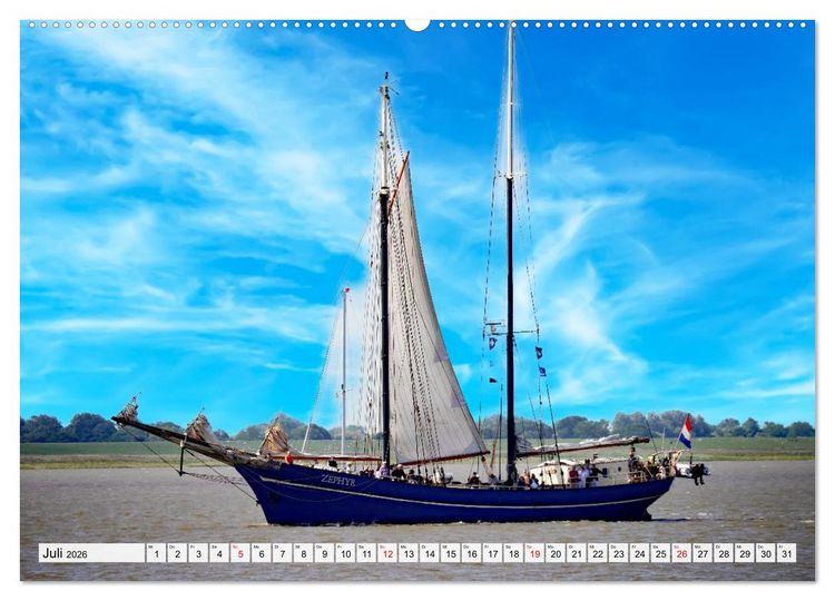 Produktbild: Windjammertreffen - Segelschiffe zu Gast in Bremerhaven (Wandkalender 2026 DIN A2 quer), CALVENDO Monatskalender