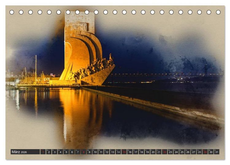 Produktbild: Traumhaftes Lissabon (Tischkalender 2026 DIN A5 quer), CALVENDO Monatskalender