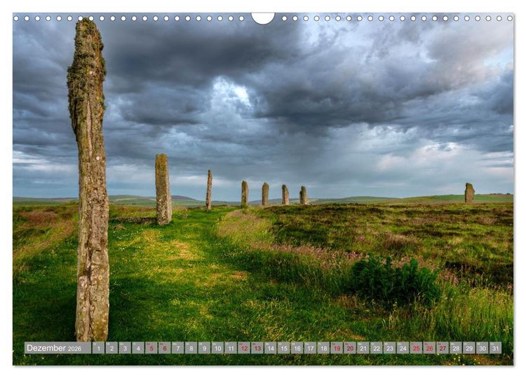 Produktbild: Orkney, Inselwelten aus Licht und Legenden. (Wandkalender 2026 DIN A3 quer), CALVENDO Monatskalender